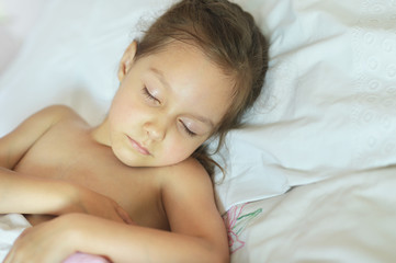 Poster -  little girl sleeping