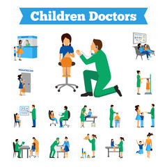 Wall Mural - Children Doctor Set