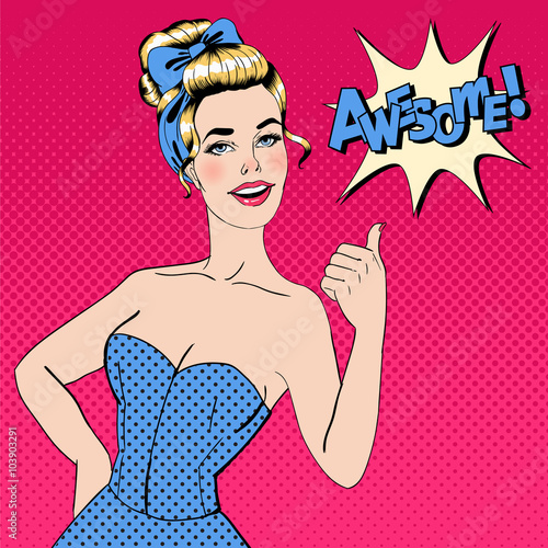 pop-art-style-woman-gesturing-great-with-expression-awesome