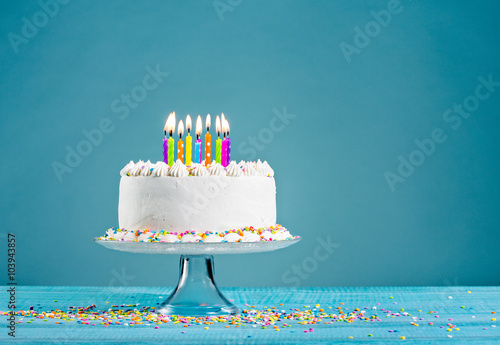 Zdjęcie XXL Tort urodzinowy ze świecami