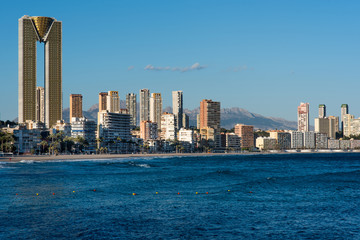 Canvas Print - Benidorm skyline. Alicante province, Spain