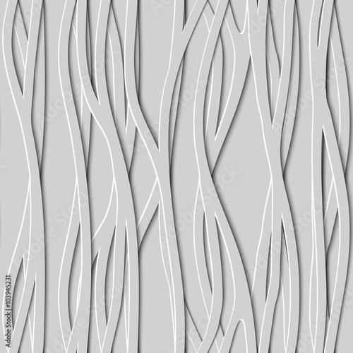 Obraz w ramie Seamless Design Creativity 3D Background of Lines, Vector Illustration.