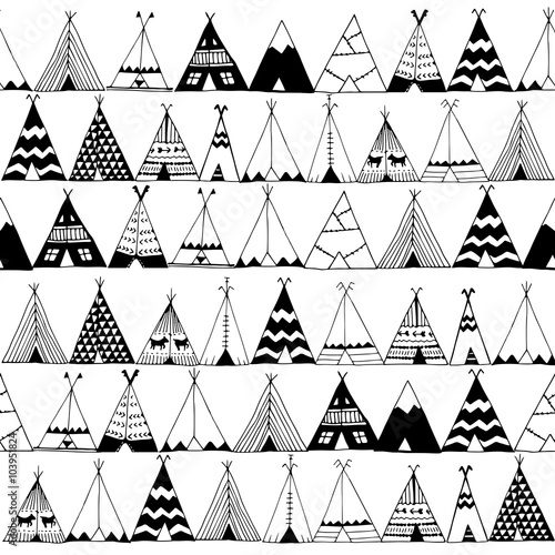 teepee-rodowitego-amerykanina-lata-namiotu-ilustracja