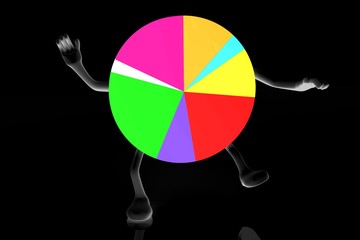 Poster - 3D pie chart - great for topics like report, data, report etc.