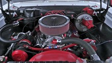 An American Muscle Car Engine Revving