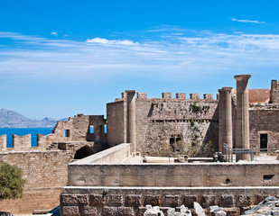 Wall Mural - Acropolis of Lindos, Rhodes island, Greece