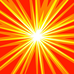 Wall Mural - sun rays or star burst element explosion radial lines