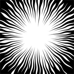 Wall Mural - sun ray or star burst comic radial lines background