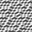 © icehawk33 - Grey Geometric Volume Seamless Pattern Background 002