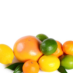 Wall Mural - Allsorts from a citrus isolated on white