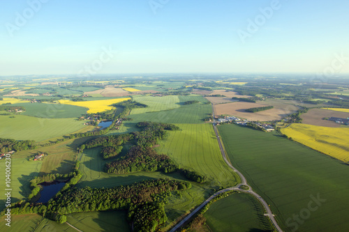 Foto-Schiebegardine mit Schienensystem - Landschaft von oben (von kelifamily)
