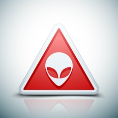 Alien hazard sign