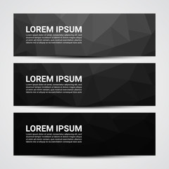 Web banner, Header layout template - Vector