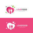 love food logo,restaurant logo,bistro logo,canteen logo,cafe logo,vector logo template 