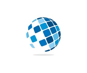 tech globe logo