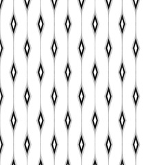 Wall Mural - monochrome stylish geometric diamond shape pattern