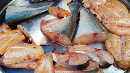 Fresh fish ready for cook the Fresh market.