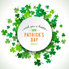 St Patrick's Day background. Vector illustration