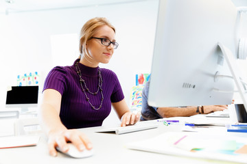 Wall Mural - Business woman in office