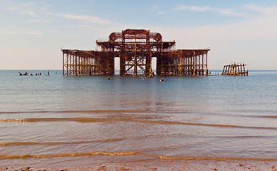 Wall Mural - Brighton west pier.