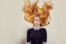 Girl With Flying Hair