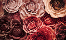 Background Of Artificial Flowers