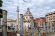 Rome View with Forum Ruins