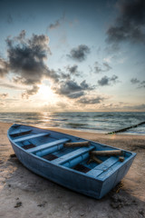 Naklejka na meble fishing boat on the shore