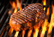 Beef steak on the grill