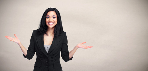 Wall Mural - Happy Asian business woman.