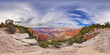 canvas print picture - Spherical panorama of 360 degrees Grand Canyon