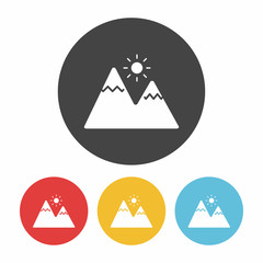 Sticker - mountain icon