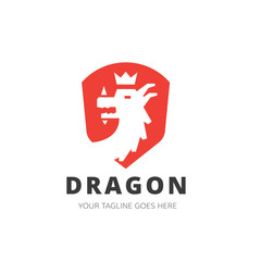 Wall Mural - Dragon logo,Animal logo,tattoo,Vector Logo template