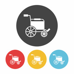 Canvas Print - Wheelchair icon