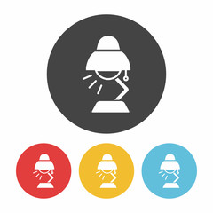 Sticker - lamp icon