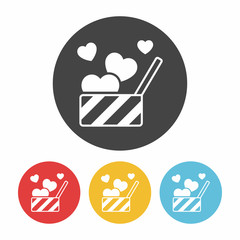 Sticker - valentine's present icon