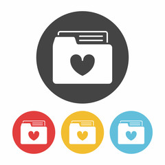 Sticker - love file icon