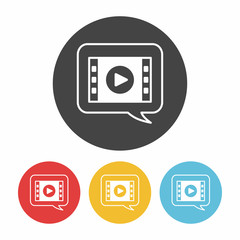 Sticker - video icon