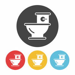 Sticker - Toilet seat icon