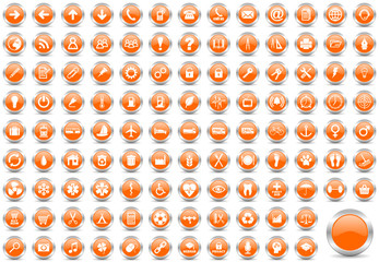 Aufkleber - internet vector icons set 