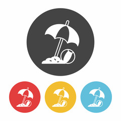 Sticker - umbrella icon