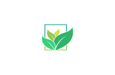 Poster - leaf beauty nature spa logo