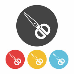 Poster - scissors icon