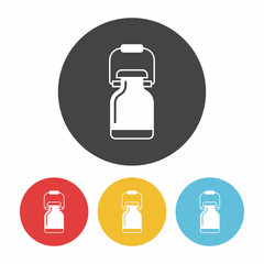 Sticker - milk icon