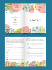 Wall Mural - Two page Brochure or Flyer for Business.