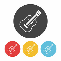 Sticker - guitar icon