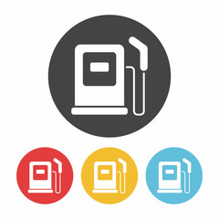 Poster - gas station icon