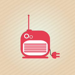 Poster - radio icons design 