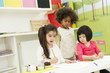 © BGStock72 - Multiracial children drawing in the playroom