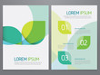 © aPERFECT - Brochure, annual report, flyer, magazine cover green vector template. Modern flat corporate design.